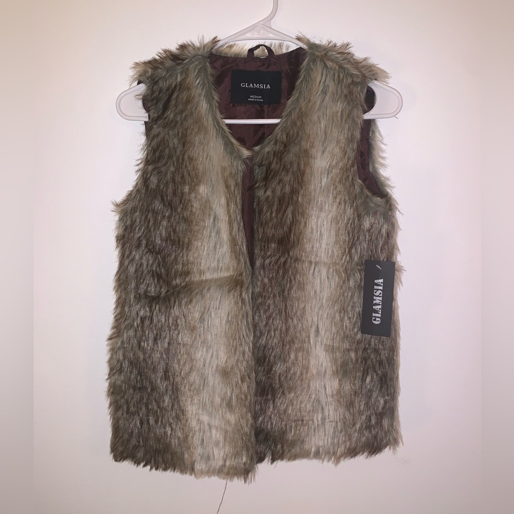 Faux fur vest